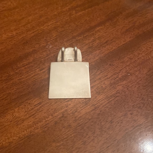 New sterling silver, engravable pendant. approximately 1 in.² - Picture 4 of 7